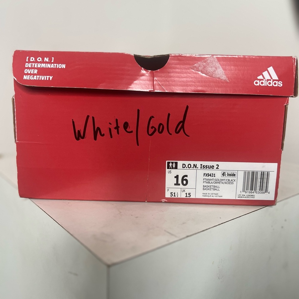 Adidas D.O.N. Issue #2 Wht/Gold - Picture 7 of 7